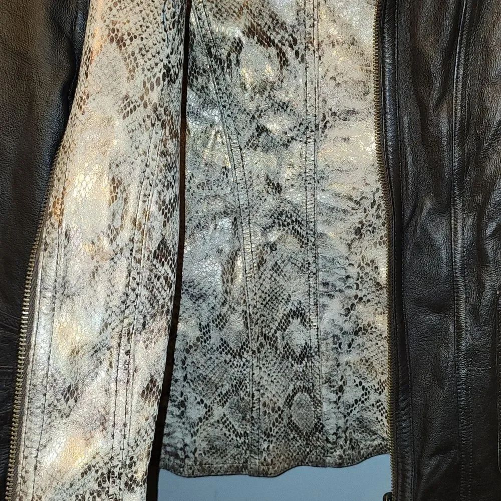 Chico's Reversible Leather Jacket - Picture 5 of 10